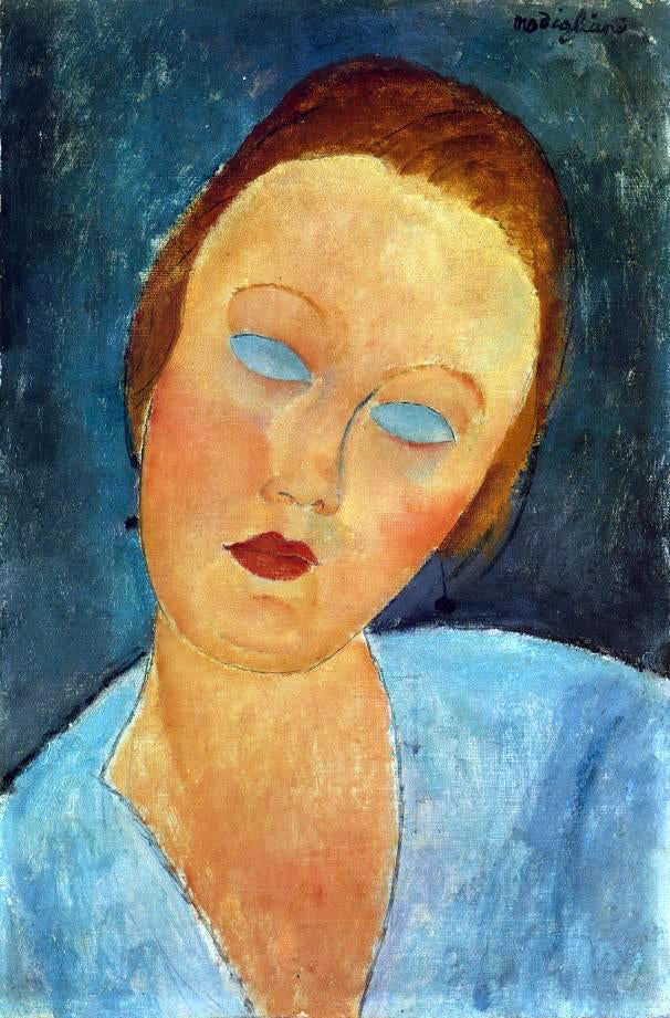  Amedeo Modigliani Portrait of Madame Survage - Hand Painted Oil Painting