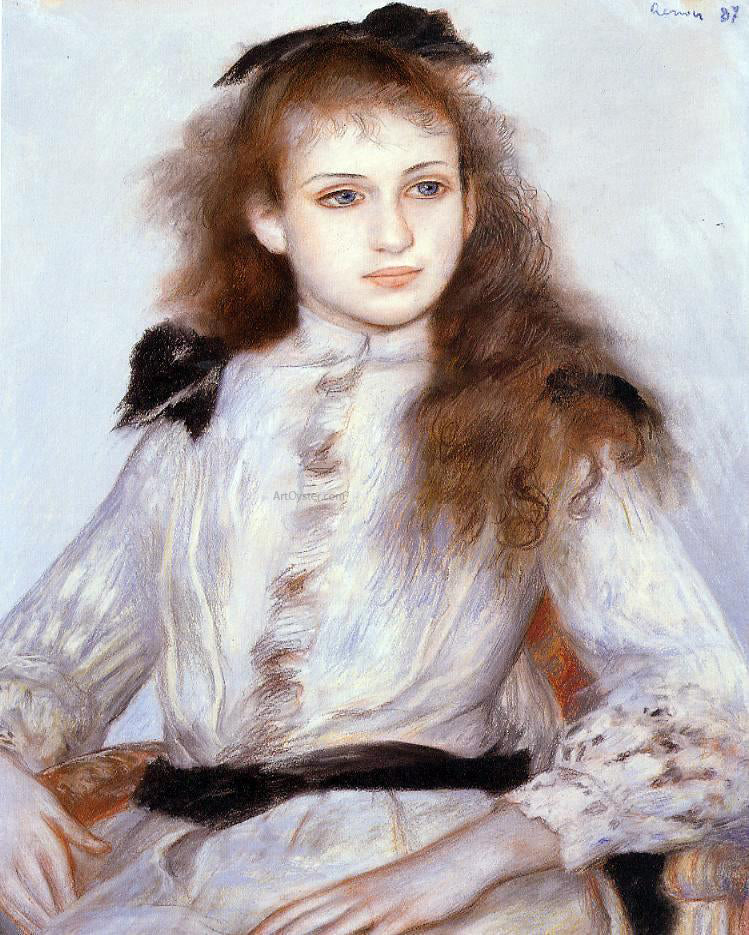 Pierre Auguste Renoir Portrait of Madeleine Adam - Hand Painted Oil Painting