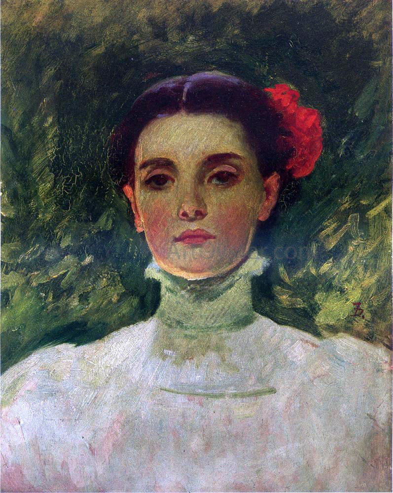Frank Duveneck Portrait of Maggie Wilson - Hand Painted Oil Painting