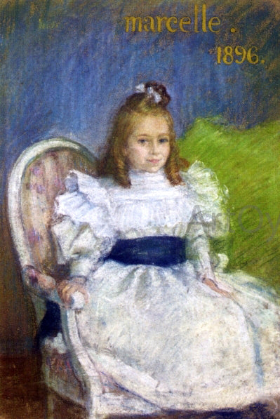 Henri Lebasque Portrait of Marcelle Mezieres, Nine Years Old - Hand Painted Oil Painting