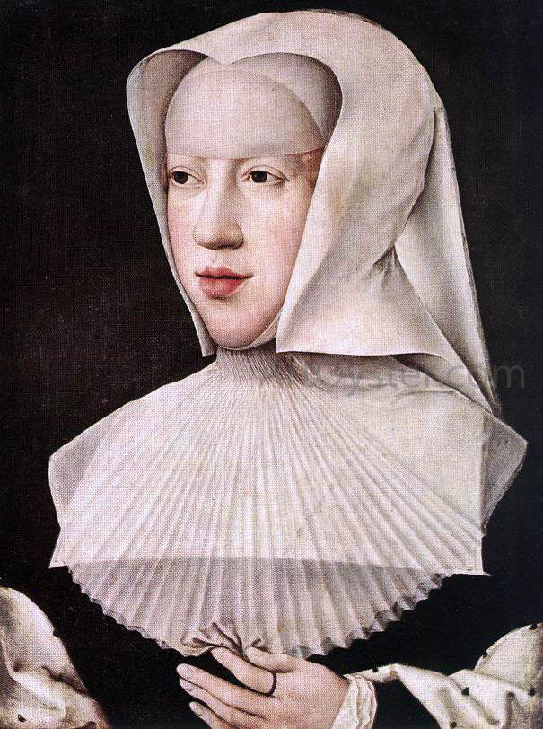 Bernaert Van Orley Portrait of Margareta van Oostenrijk - Hand Painted Oil Painting