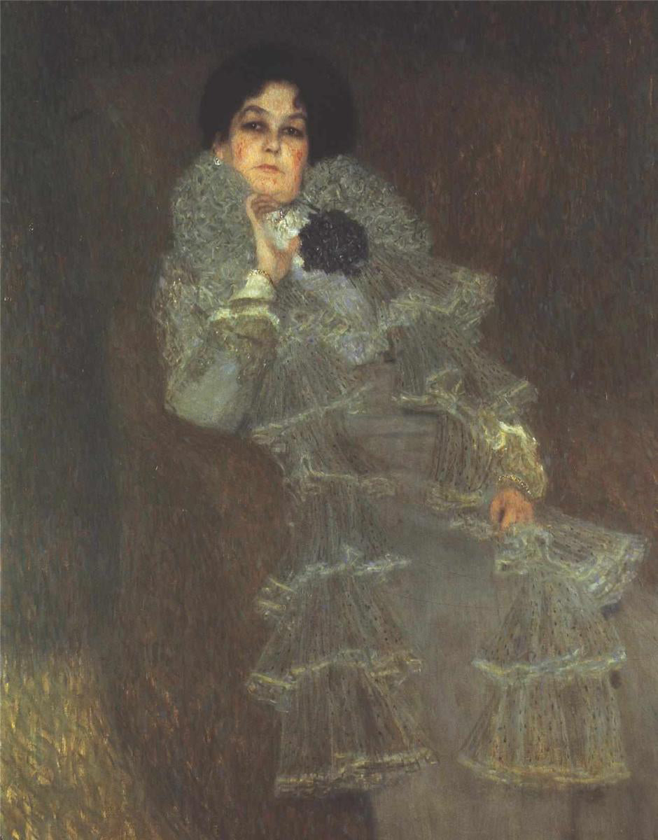 Gustav Klimt Portrait of Marie Henneberg - Hand Painted Oil Painting