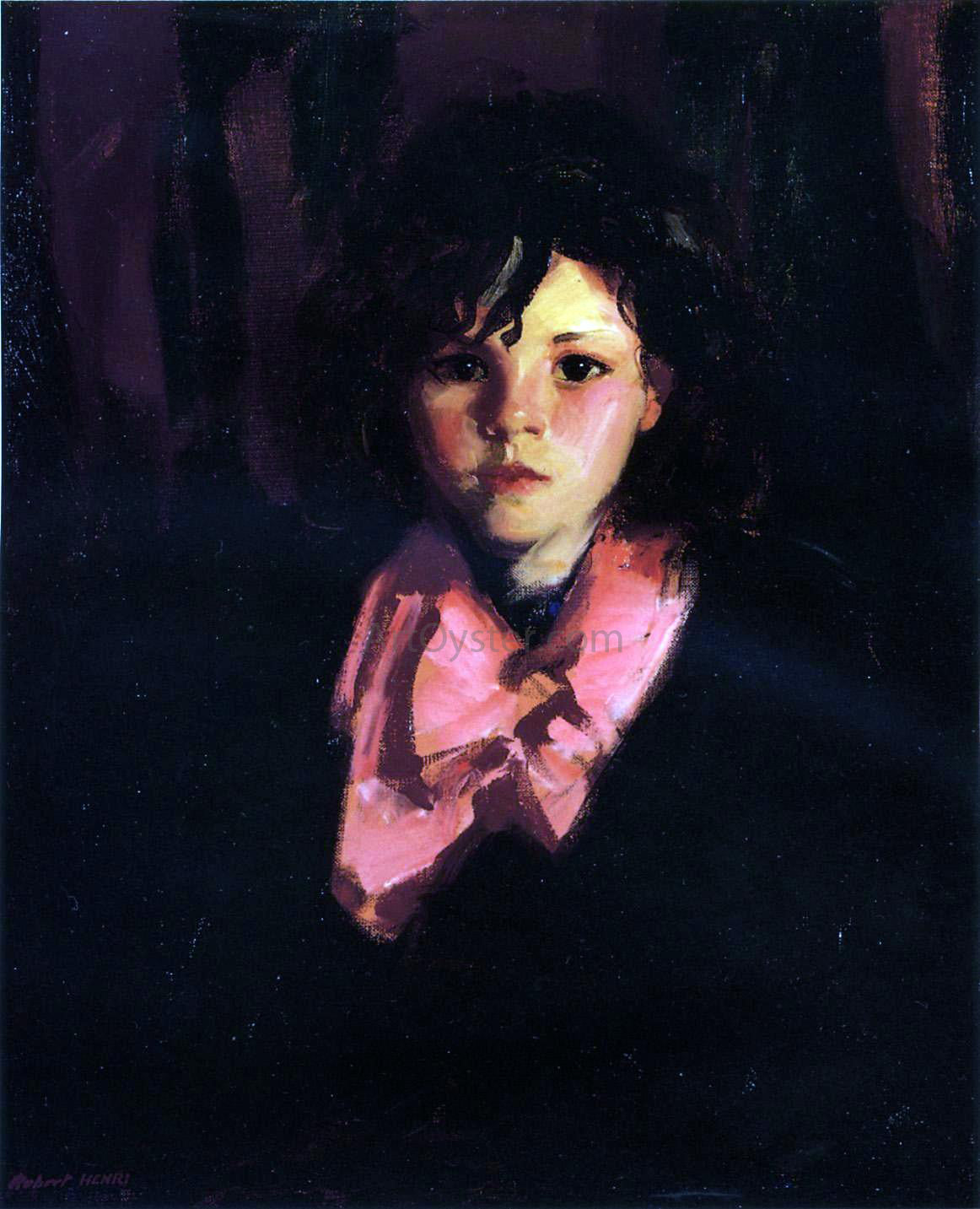 Robert Henri Portrait of Mary Ann - Hand Painted Oil Painting