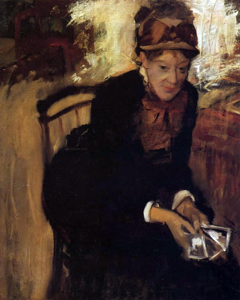 Edgar Degas Portrait of Mary Cassatt - Hand Painted Oil Painting
