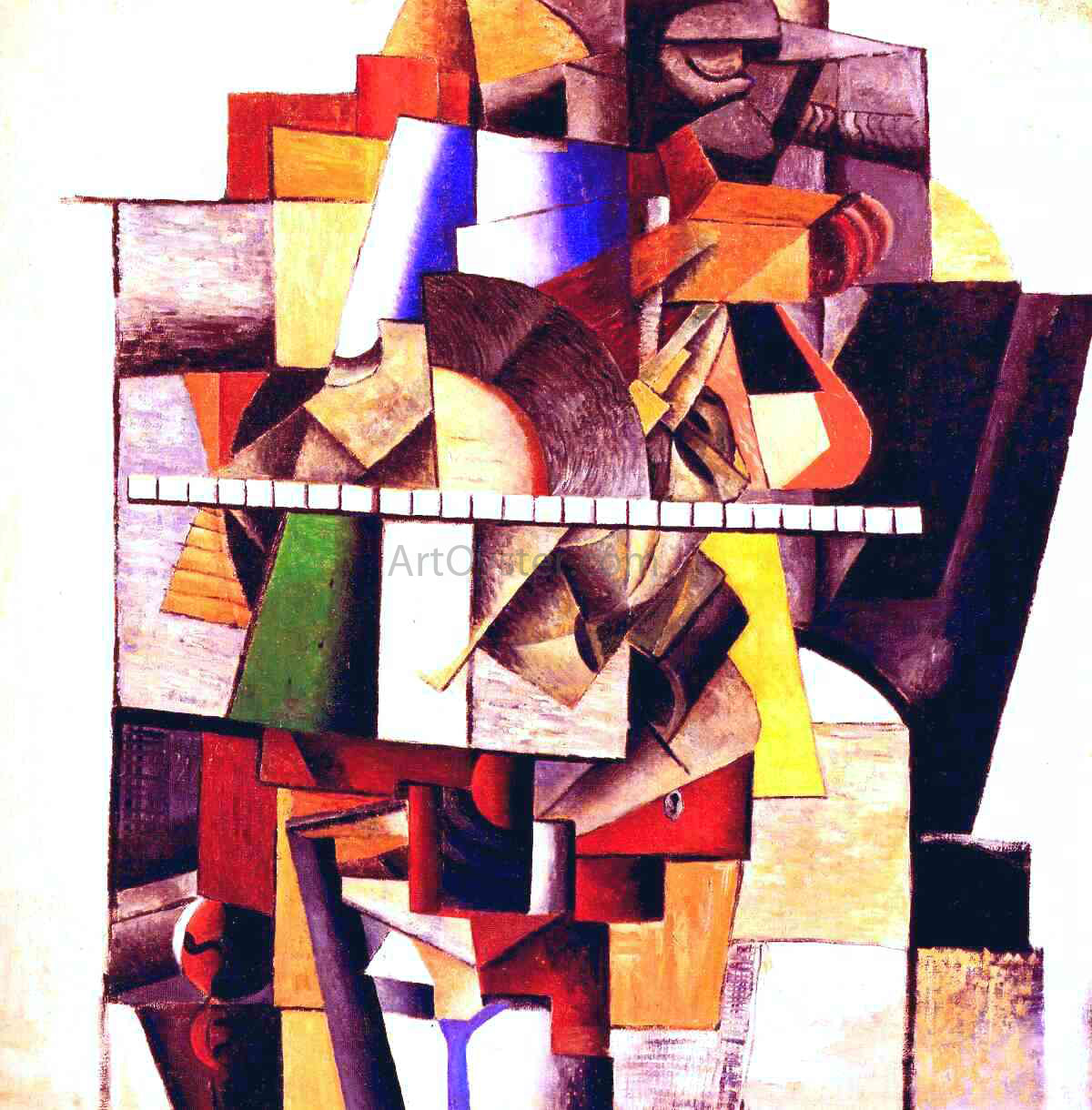 Kasimir Malevich Portrait of Matiushin - Hand Painted Oil Painting