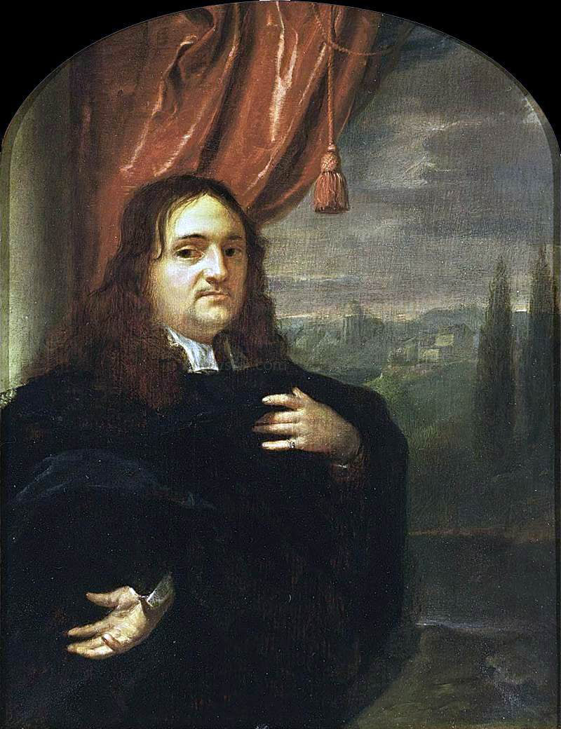 Godfried Schalcken Portrait of Matthijs Pompe van Slingelandt - Hand Painted Oil Painting