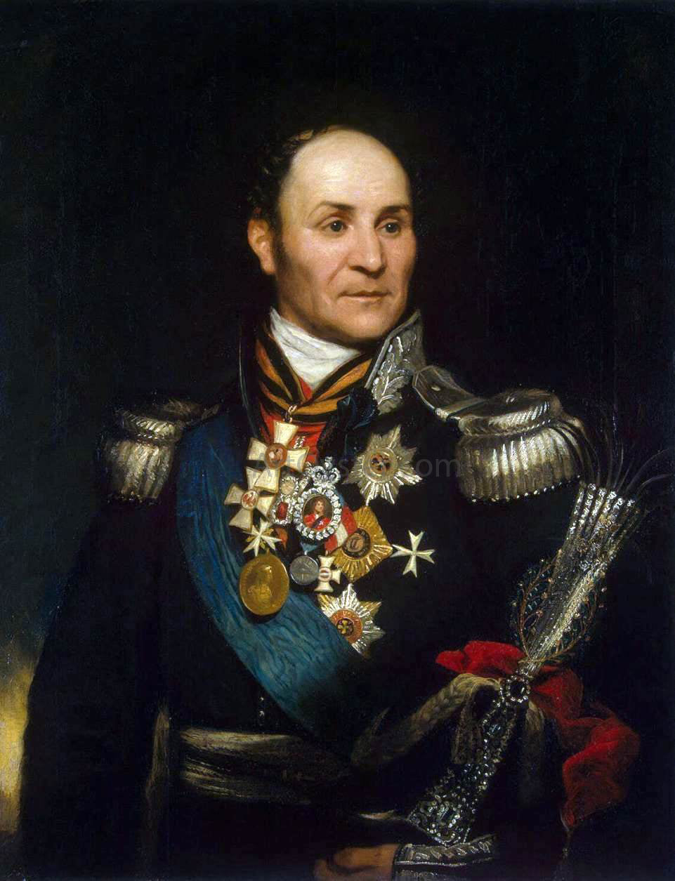 Thomas Phillips Portrait of Matvei Platov - Hand Painted Oil Painting