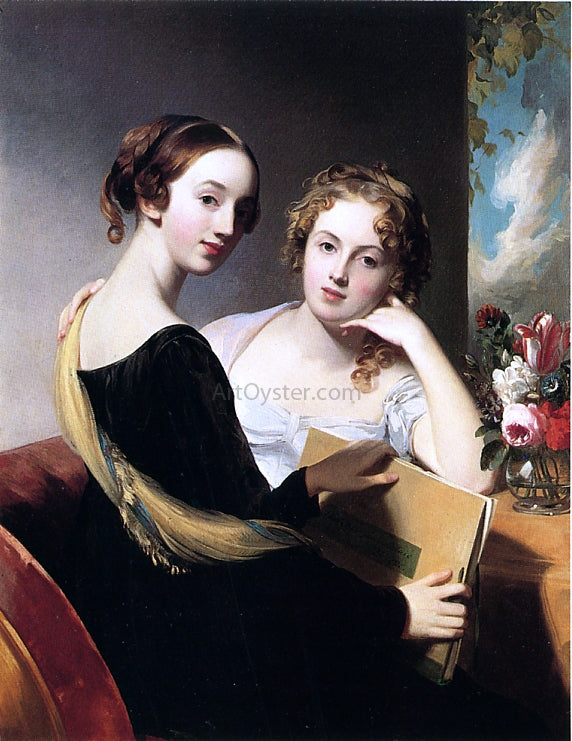 Thomas Sully Portrait of Misses Mary and Emily McEuen - Hand Painted Oil Painting