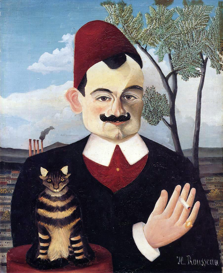 Henri Rousseau Portrait of Monsieur X. (Pierre Loti) - Hand Painted Oil Painting