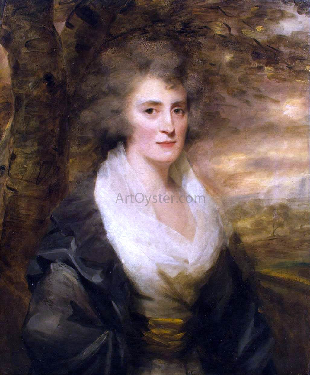 Sir Henry Raeburn Portrait of Mrs E. Bethune - Hand Painted Oil Painting