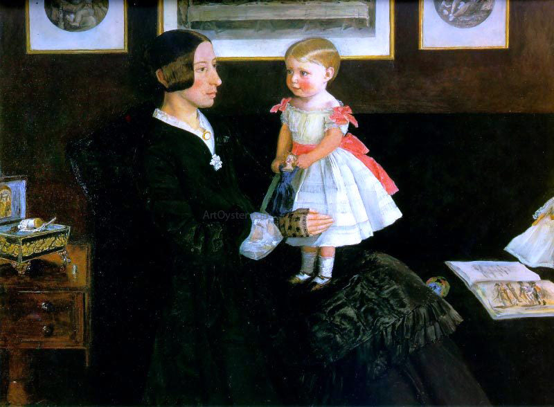 Sir Everett Millais Portrait of Mrs James Wyatt - Hand Painted Oil Painting