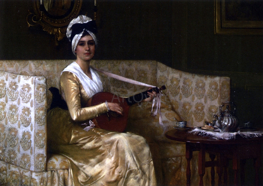 Francis David Millet Portrait of Mrs. Millet - Hand Painted Oil Painting