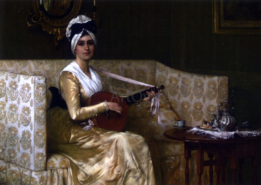  Francis David Millet Portrait of Mrs. Millet - Hand Painted Oil Painting
