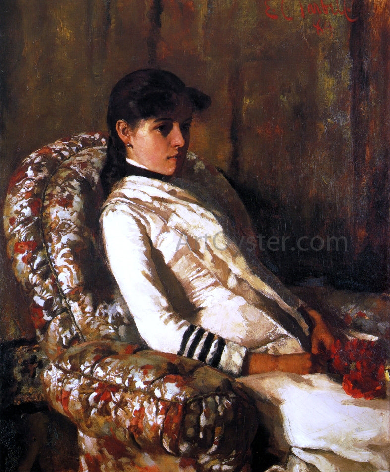 Edmund Tarbell Portrait of Mrs. Tarbell (as a Girl) - Hand Painted Oil Painting