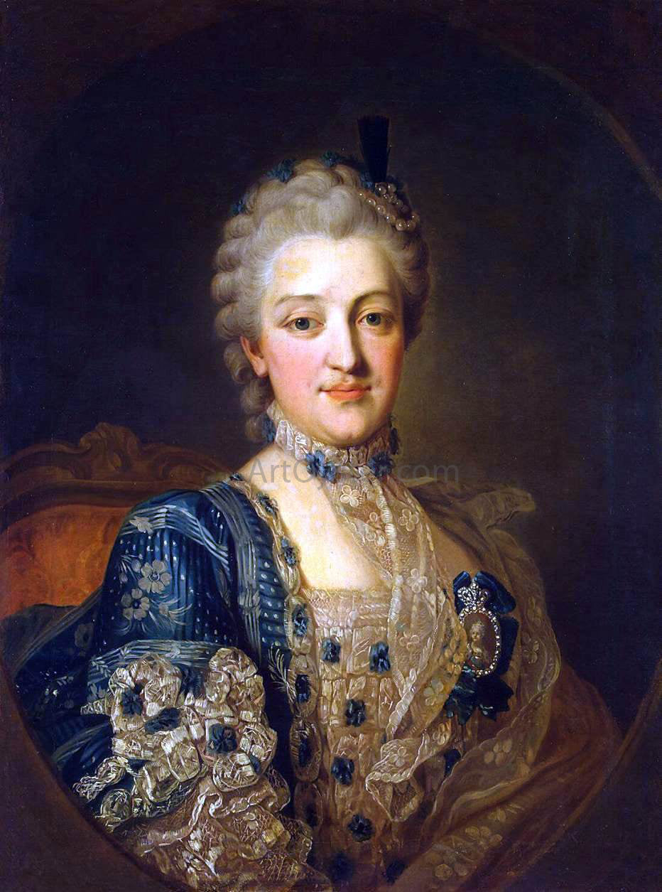 The Elder Per Krafft Portrait of Natalia Alexandrovna Repnina - Hand Painted Oil Painting