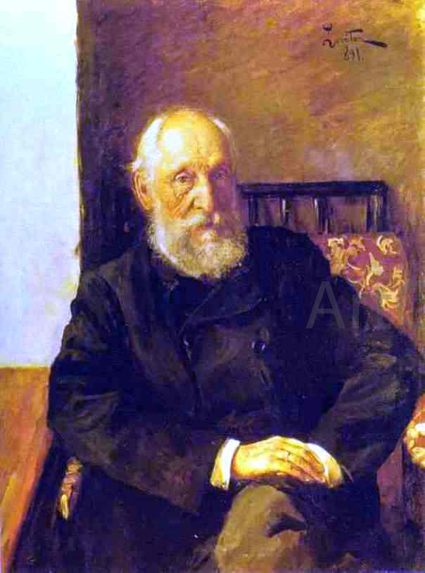 Isaac Ilich Levitan Portrait of Nikolay Panafidin - Hand Painted Oil Painting