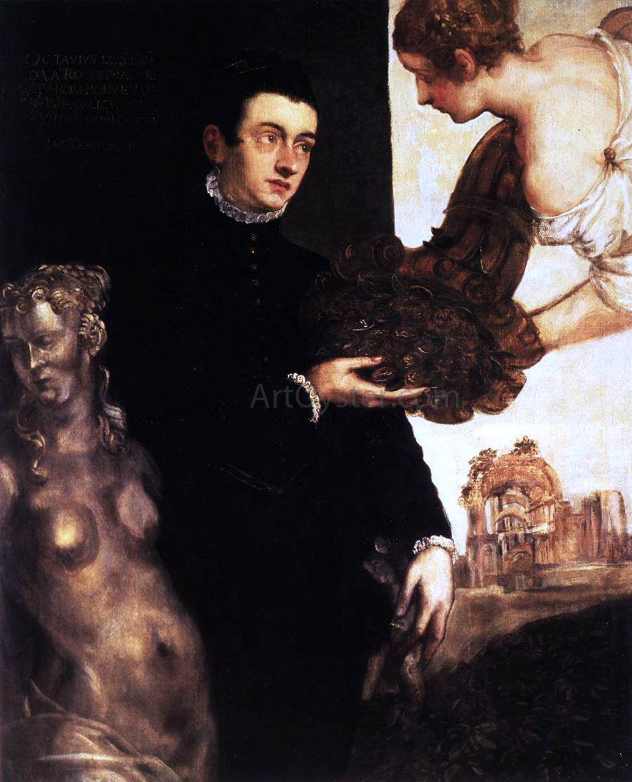 Marietta Robusti Portrait of Ottavio Strada - Hand Painted Oil Painting