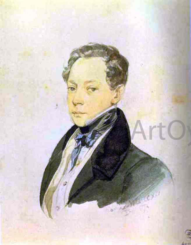 Karl Pavlovich Brulloff Portrait of P. V. Basin - Hand Painted Oil Painting