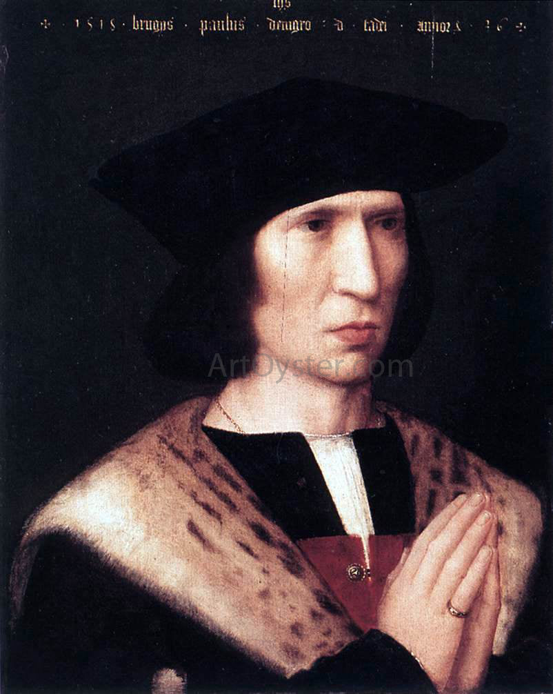  Adriaen Isenbrant Portrait of Paulus de Nigro - Hand Painted Oil Painting