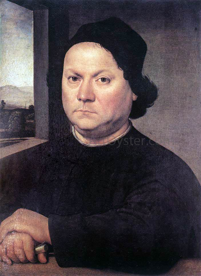 Lorenzo Di Credi Portrait of Perugino - Hand Painted Oil Painting