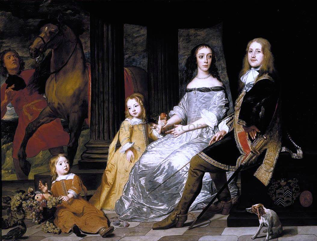  Pieter Thijs Portrait of Philips van de Werve and His Wife - Hand Painted Oil Painting