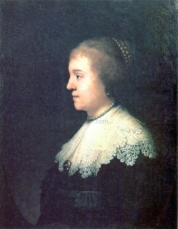 Rembrandt Van Rijn Portrait of Princess Amalia van Solms - Hand Painted Oil Painting