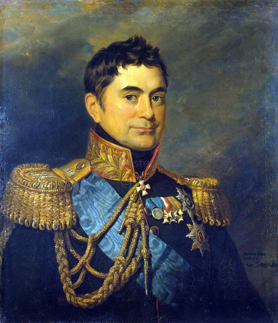  George Dawe Portrait of Pyotr M. Volkonsky - Hand Painted Oil Painting