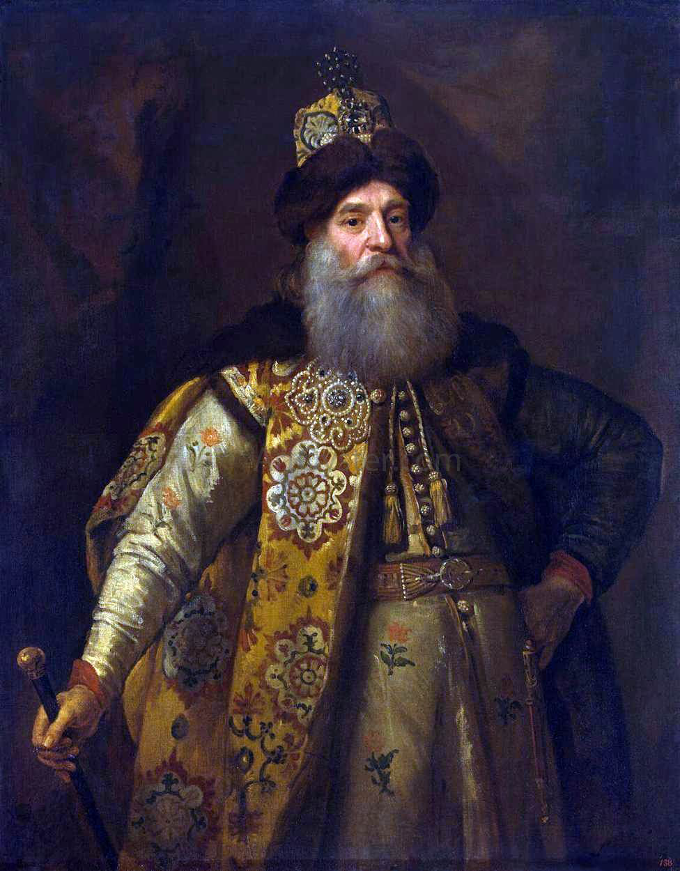 Sir Godfrey Kneller Portrait of Pyotr Potyomkin - Hand Painted Oil Painting
