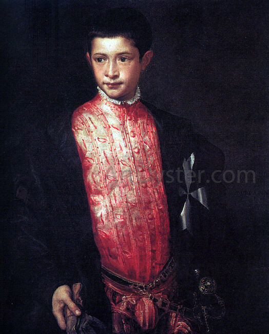 Titian Portrait of Ranuccio Farnese - Hand Painted Oil Painting