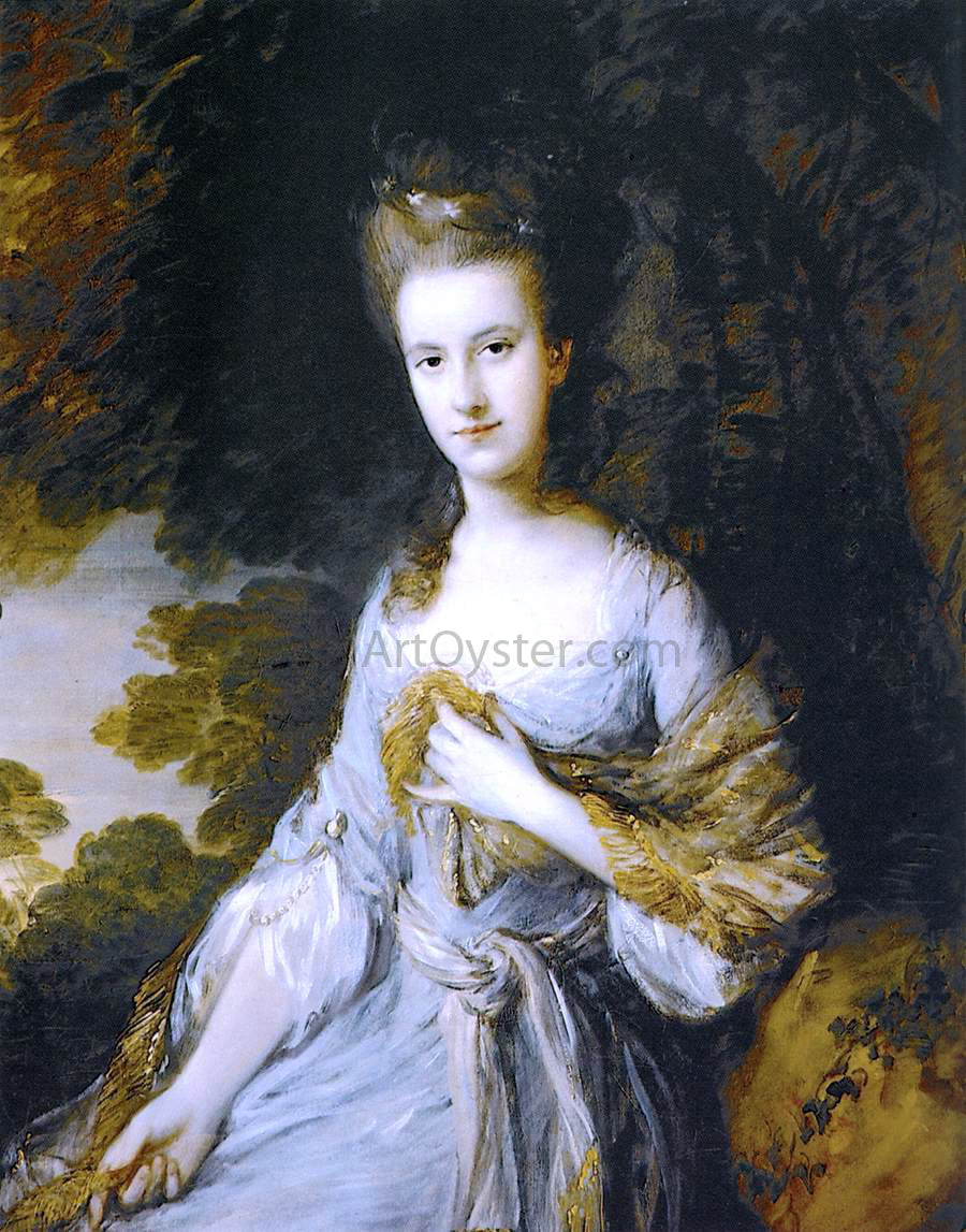 Thomas Gainsborough Portrait of Sarah Buxton - Hand Painted Oil Painting