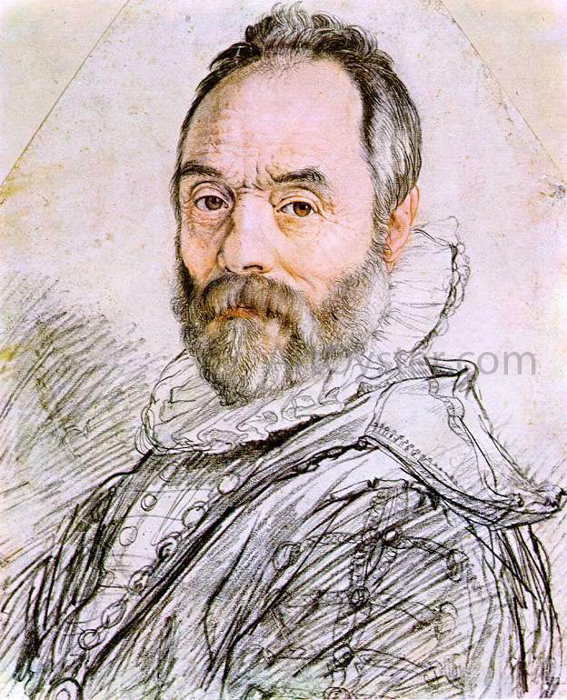 Hendrick Goltzius Portrait of Sculptor Giambologna - Hand Painted Oil Painting