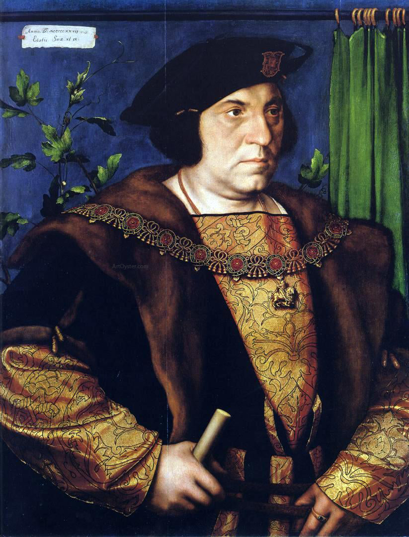The Younger Hans Holbein Portrait of Sir Henry Guildford - Hand Painted Oil Painting