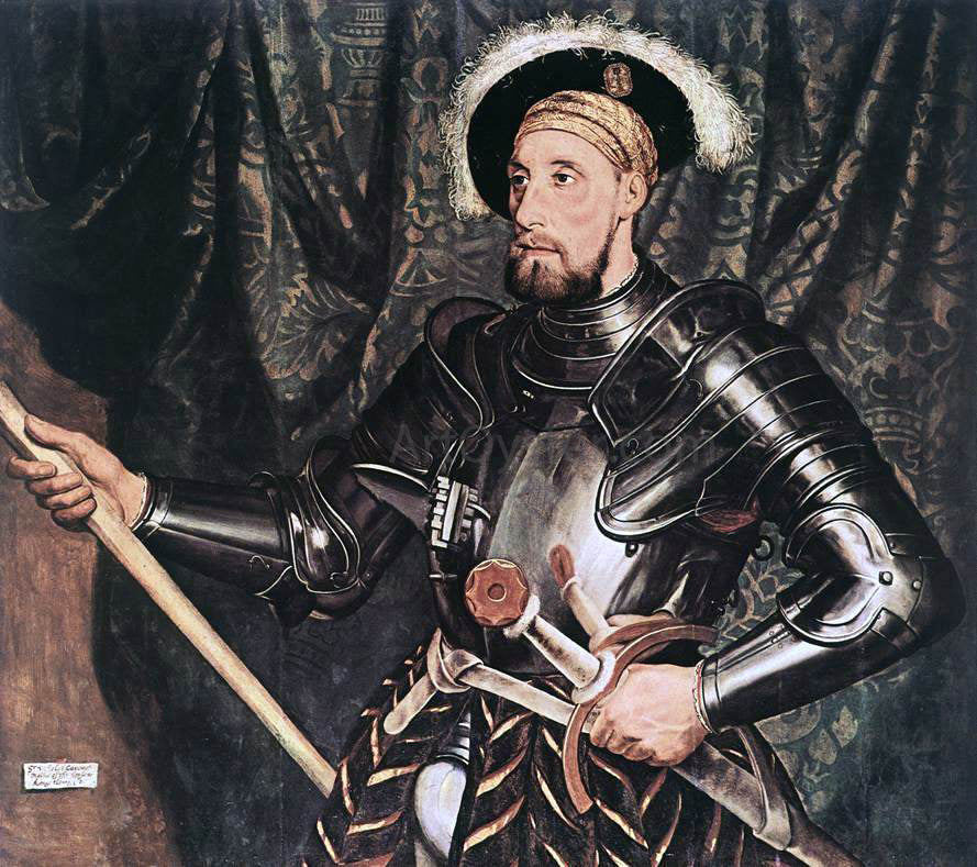 The Younger Hans Holbein Portrait of Sir Nicholas Carew - Hand Painted Oil Painting