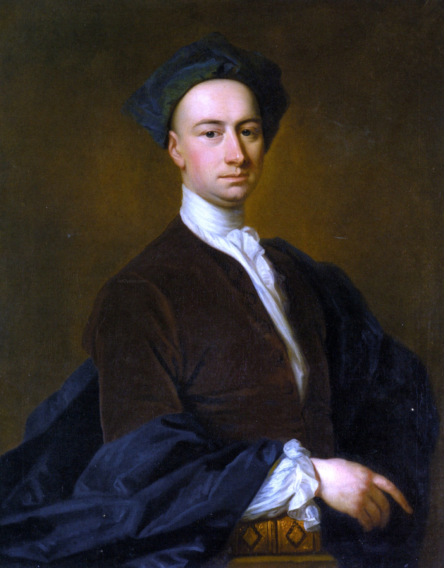 Jonathan Richardson Portrait of Sir Thomas Hulbert - Hand Painted Oil Painting