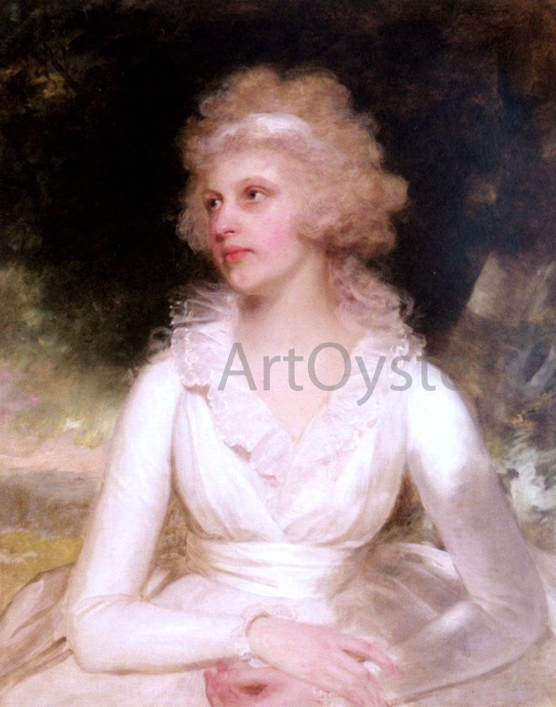  William Beechey Portrait of Sophia Anne Raymond-Barker - Hand Painted Oil Painting