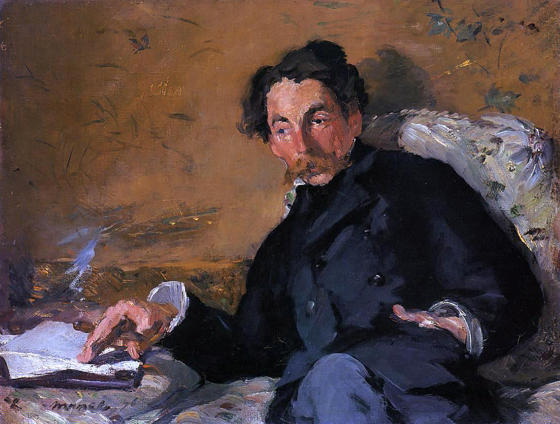 Edouard Manet Portrait of Stephane Mallarme - Hand Painted Oil Painting