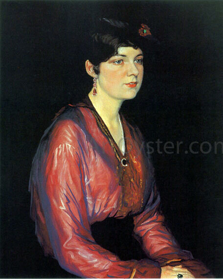 William Strang Portrait of Sylvia Parsons - Hand Painted Oil Painting