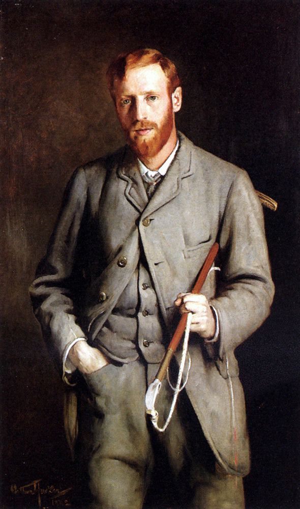 Arthur Hacker Portrait of The Artist's Brother - Hand Painted Oil Painting