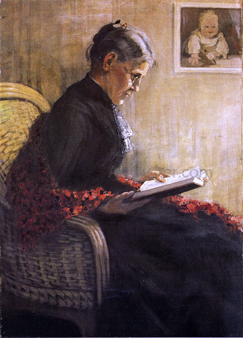 Franz Marc Portrait of the Artist's Mother - Hand Painted Oil Painting
