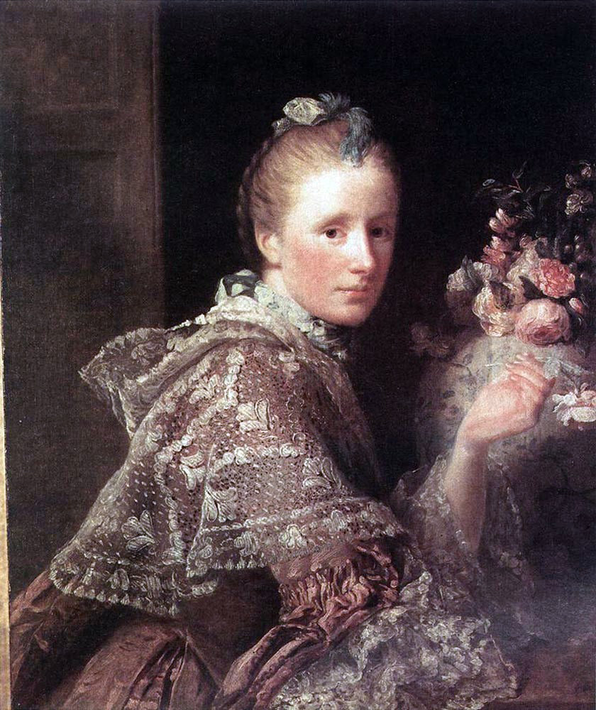 Allan Ramsay Portrait of the Artist's Wife - Hand Painted Oil Painting
