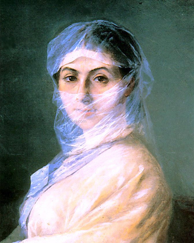 Ivan Constantinovich Aivazovsky Portrait of the Artist's wife - Hand Painted Oil Painting