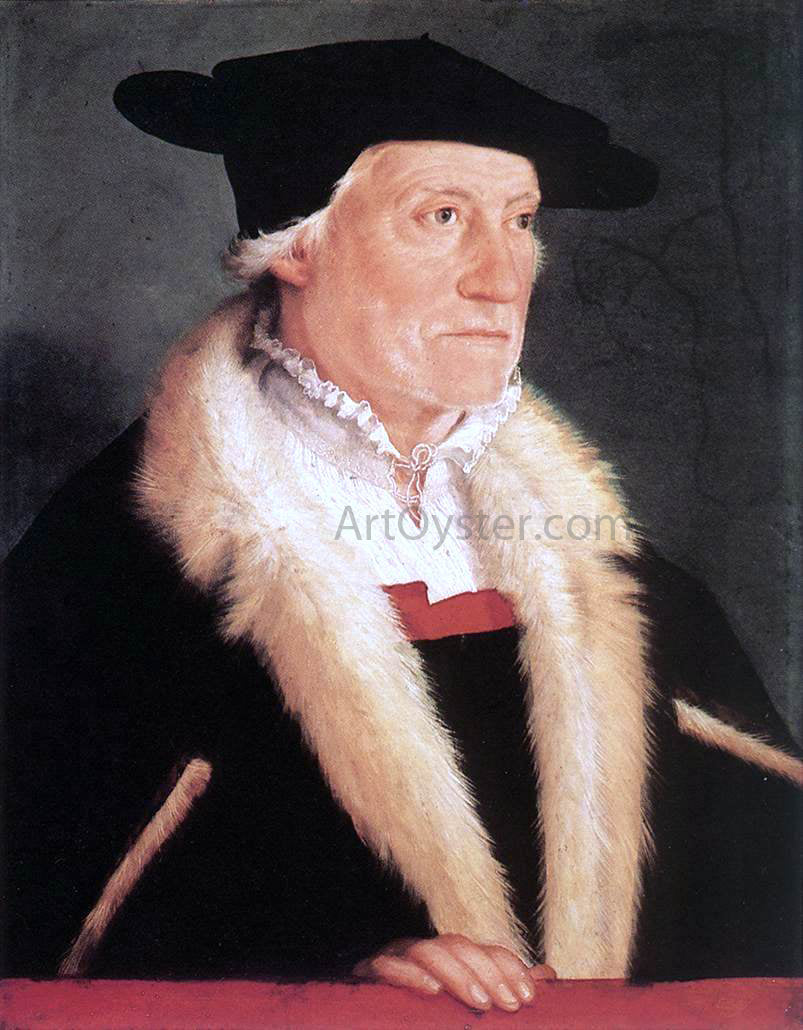 Christoph Amberger Portrait of the Cosmographer Sebastien Munster - Hand Painted Oil Painting
