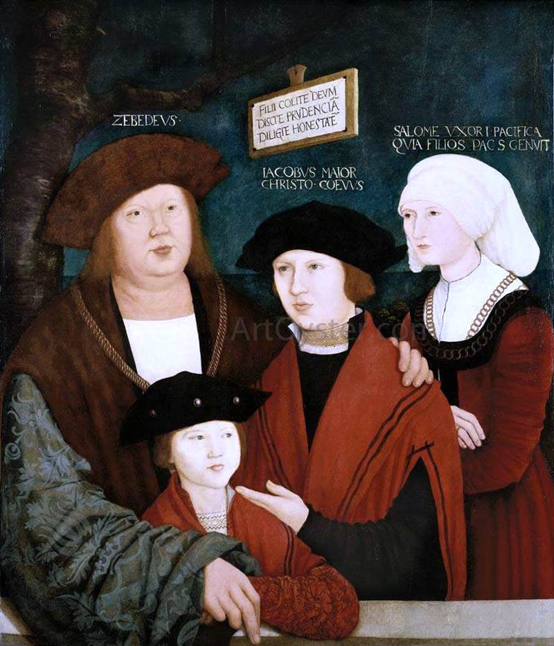 Bernhard Strigel Portrait of the Cuspinian Family - Hand Painted Oil Painting