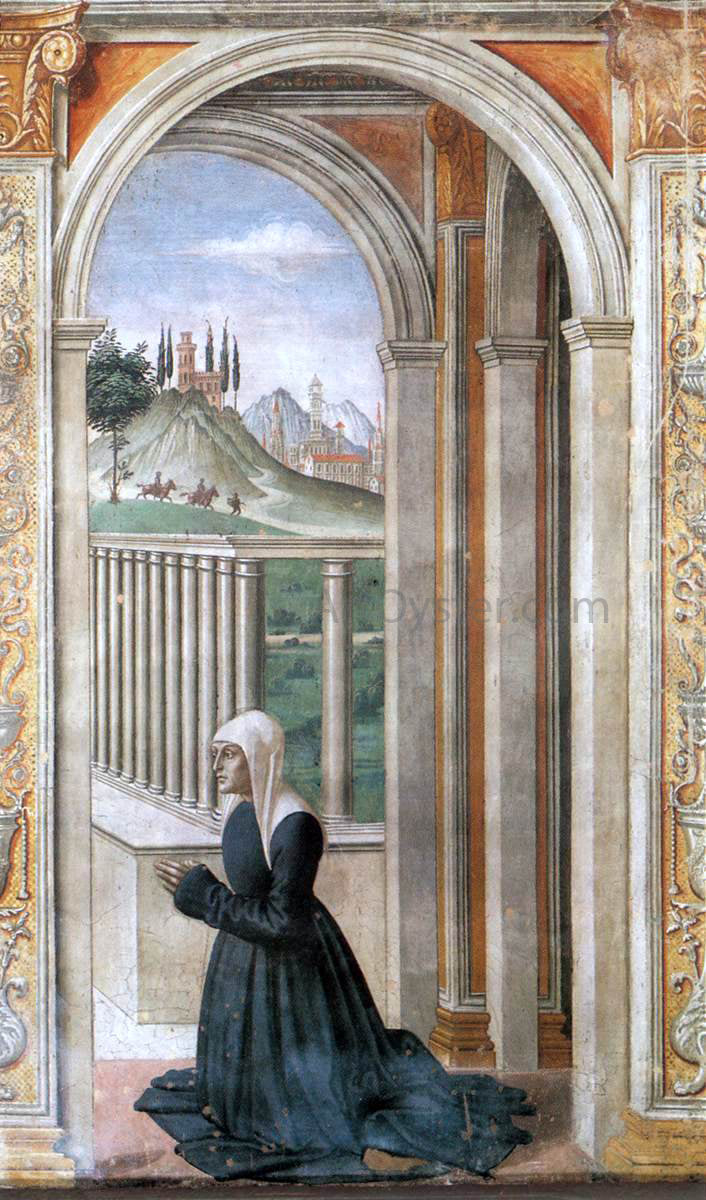 Domenico Ghirlandaio Portrait of the Donor Francesca Pitti-Tornabuoni - Hand Painted Oil Painting