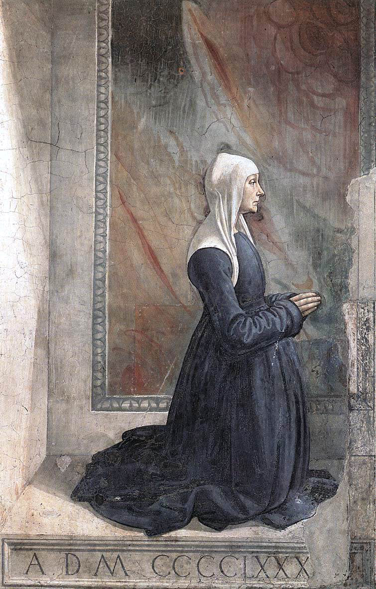 Domenico Ghirlandaio Portrait of the Donor Nera Corsi Sassetti - Hand Painted Oil Painting