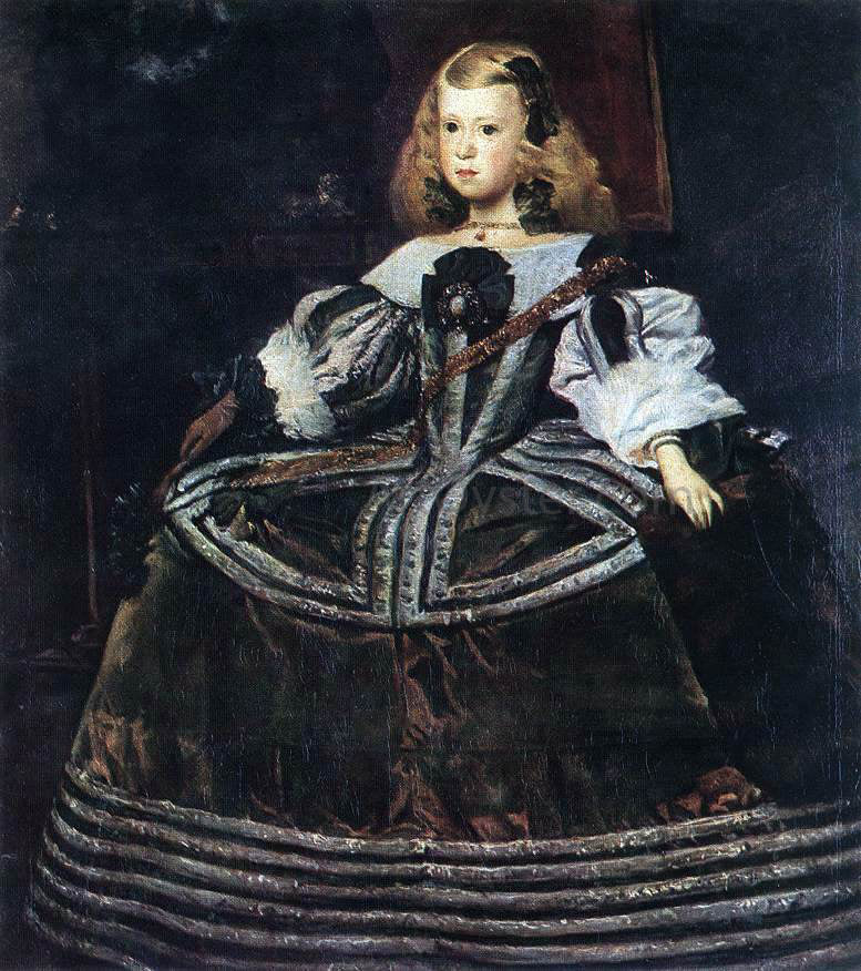 Juan Bautista Martinez Del Mazo Portrait of the Infanta Margarita - Hand Painted Oil Painting