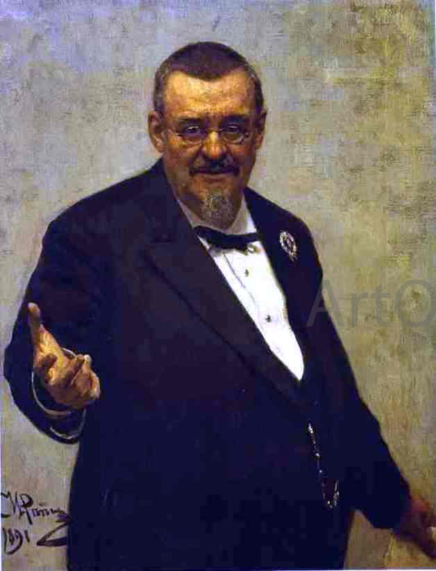  Ilia Efimovich Repin Portrait of the Lawyer Vladimir Spasovitch. - Hand Painted Oil Painting