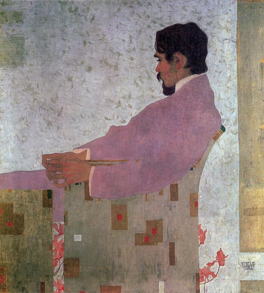 Egon Schiele Portrait of the Painter Anton Peschka - Hand Painted Oil Painting