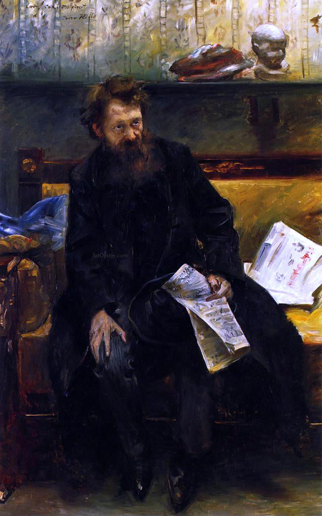 Lovis Corinth Portrait of the Poet Peter Hille - Hand Painted Oil Painting