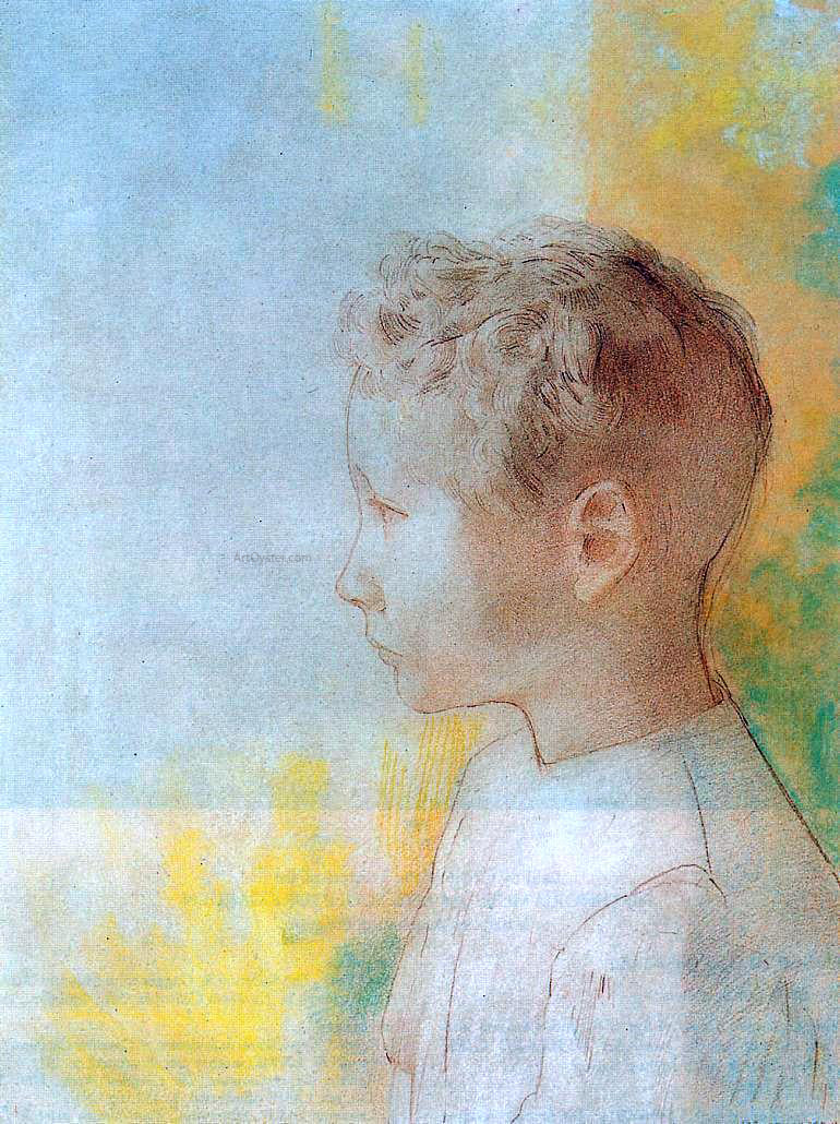 Odilon Redon Portrait of the Son of Robert de Comecy - Hand Painted Oil Painting